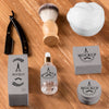 High Angle Of Barbershop Products Brush And Serum Psd