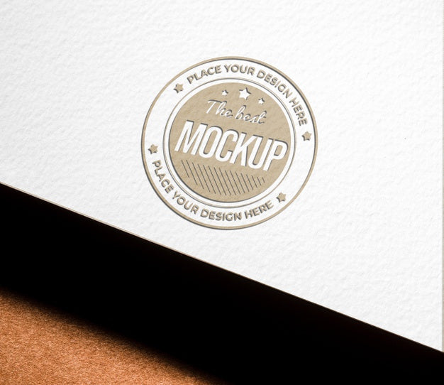 High Angle Of Coarse Paper Mock-Up For Business Psd