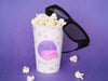 High Angle Of Cup With Popcorn And Cinema Glasses Psd