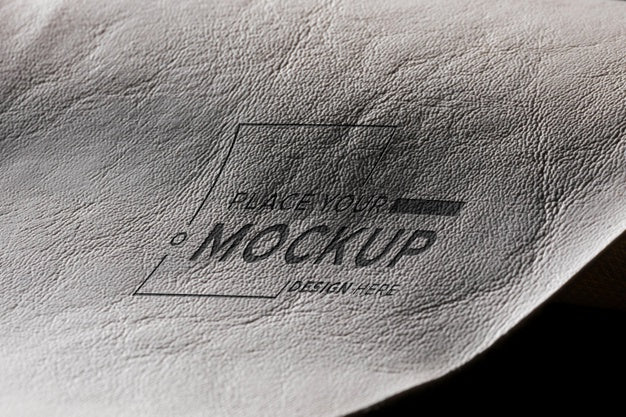 High Angle Of Leather Material Psd