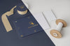 High Angle Of Minimalistic Carnival Invitation With Tape Psd