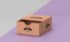 High Angle Of Packaging Box Mock-Up Psd