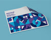 High Angle Of Paper Mock-Up With Geometric Design Psd