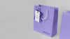 High Angle Of Paper Shopping Bag Mock-Up With Paper Tag Psd