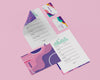 High Angle Of Papers With Cards Psd