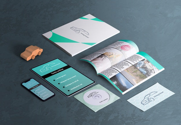 High Angle Of Scene Creator Pack For Driving School Psd