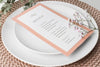 High Angle Of Table Arrangement With Spring Menu Mock-Up Psd