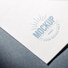 High Angle Of Textured Paper For Business Mock-Up Psd