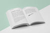 High Angle Open Book Mock-Up Psd