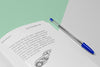 High Angle Open Book Mock-Up With Pen Psd