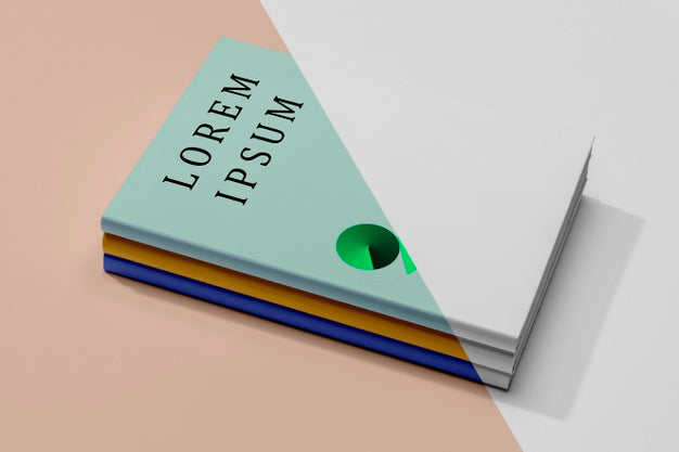 High Angle Tower Of Books Psd