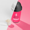 High View Bottle Of Protein Powder Mock-Up Psd