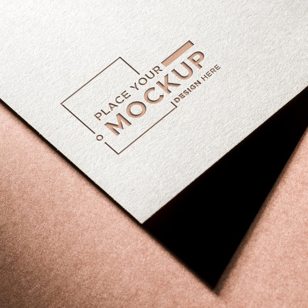 High View Business Card Mock-Up And Shadow Psd