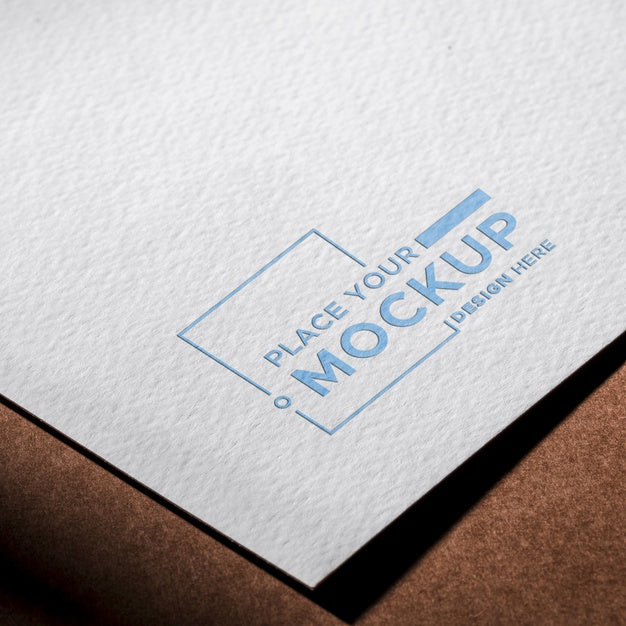 High View Business Card Mock-Up Psd