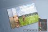 High View Of Three Closed Square Magazines Mockup Psd