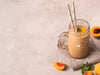 High View Peaches Smoothie Healthy Beverage Psd