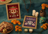 High View Variety Of Dia De Muertos Mock-Up With Skull Psd