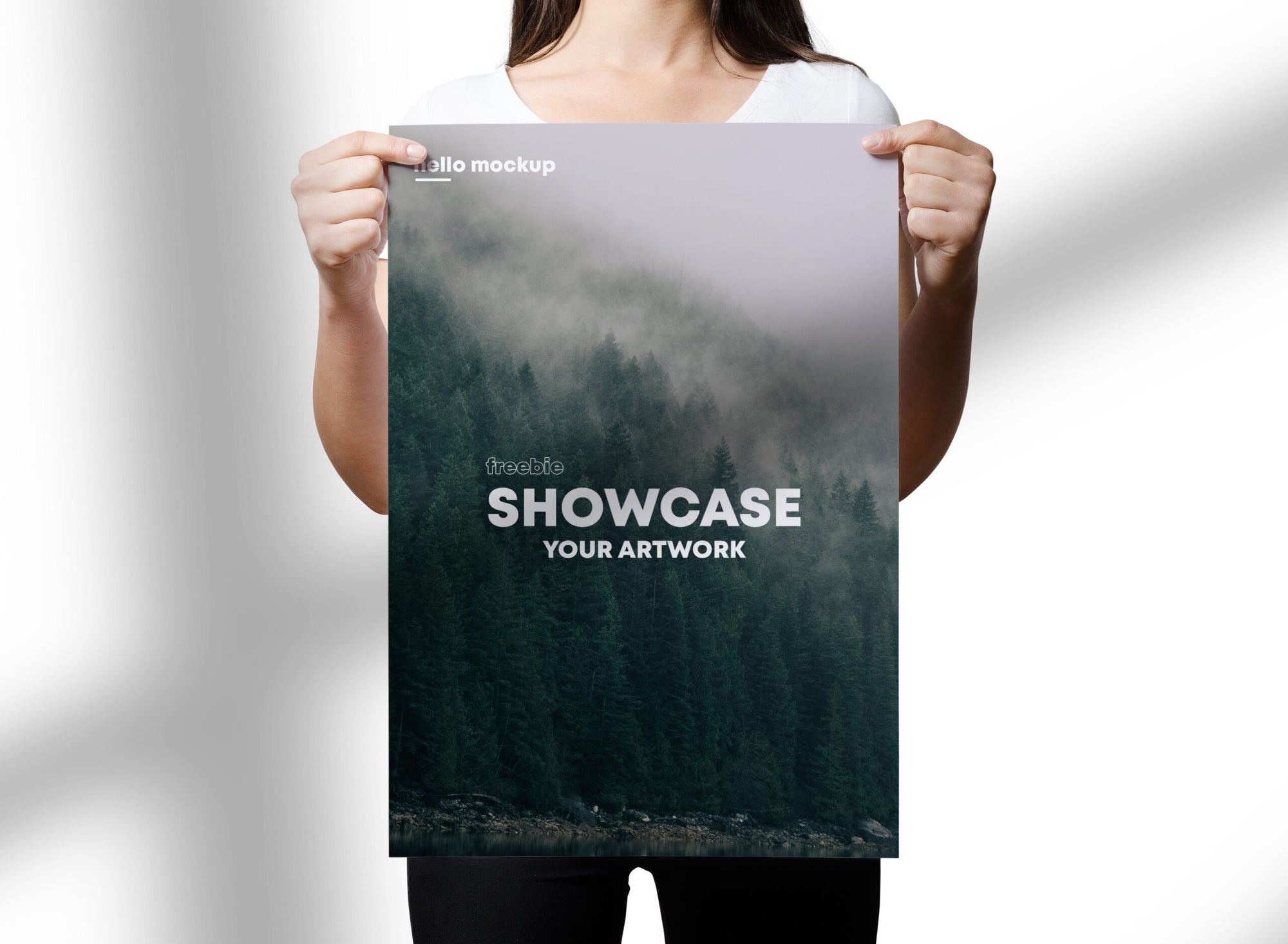 Holding A3 Flyer Mockup