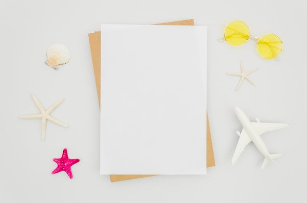 Holiday And Travel Copy Space Mock-Up Psd