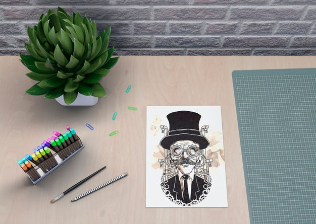 Home Concept For Workspace Indoor Psd