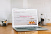 Home Office Concept With Laptop On Table Psd