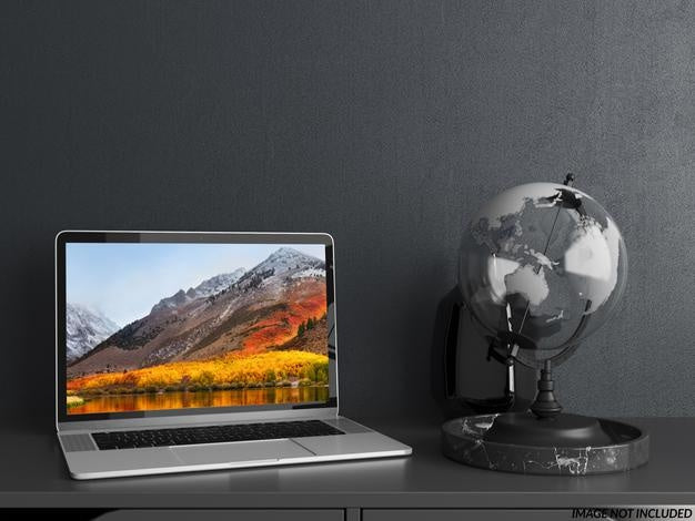 Hone Office Laptop Mockup Psd