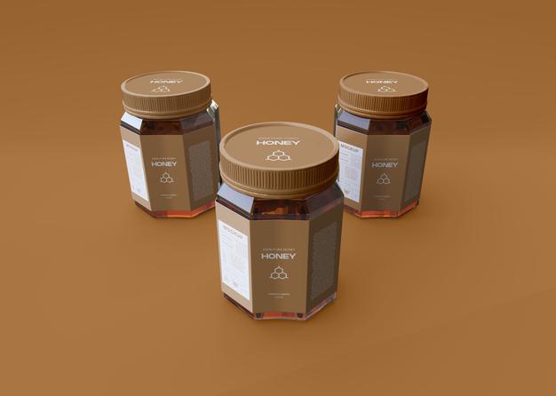 Honey Jar Mockup Psd