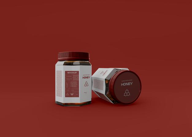 Honey Jar Mockup Psd