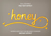 Honey Text Effect Psd