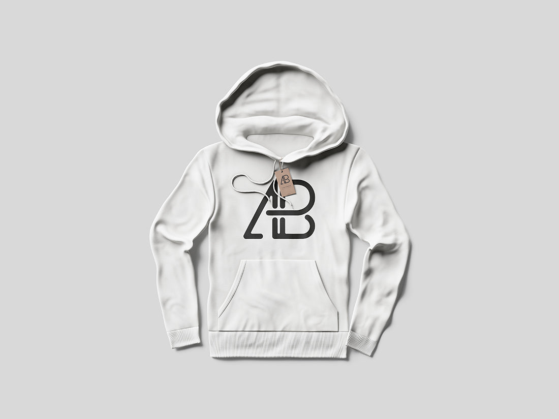 Hoodie With Tag Mockup