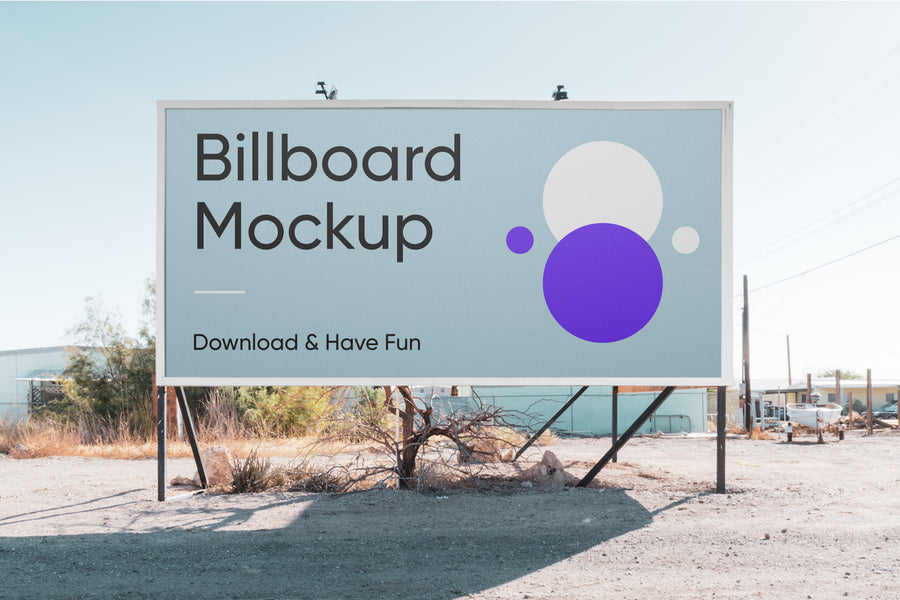 Horizontal Billboard Psd Mockup