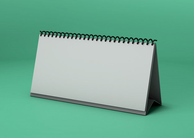 Horizontal Calendar Studio Mockup Psd