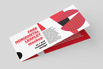 Horizontal Dl Leaflet Mockup
