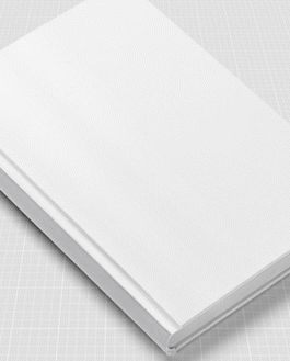 Horizontal Hard Book Cover Mockup