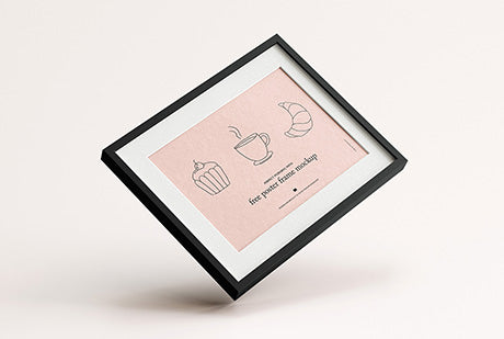 Horizontal Poster Frame Mockup