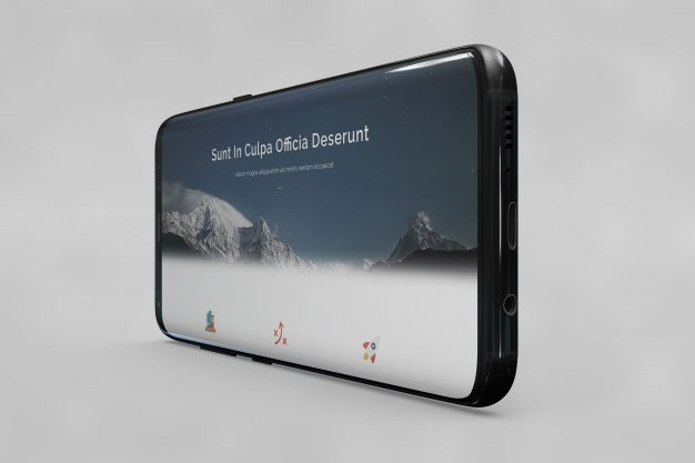 Horizontal Smartphone Mockup Psd