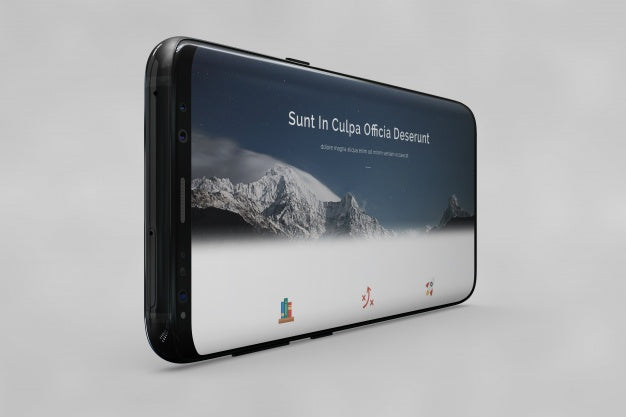 Horizontal Smartphone Mockup Psd