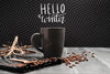 Hot Coffee On Cold Season Concept Psd