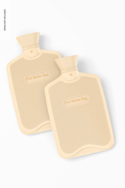 Hot Water Bags Mockup Psd