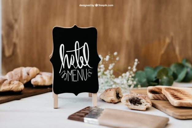 Hotel Breakfast Mockup Psd