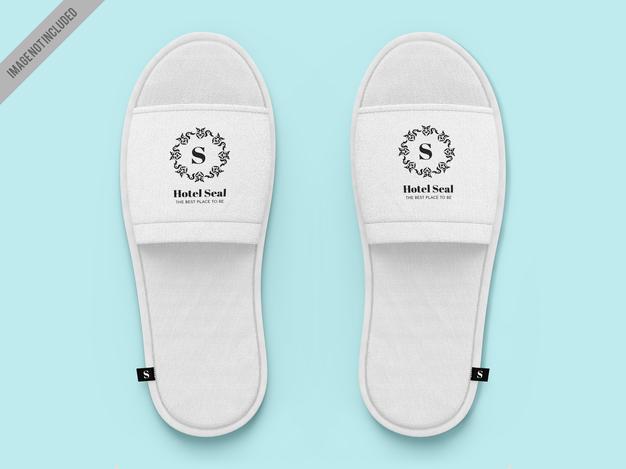Hotel Slippers Mockup Template Psd