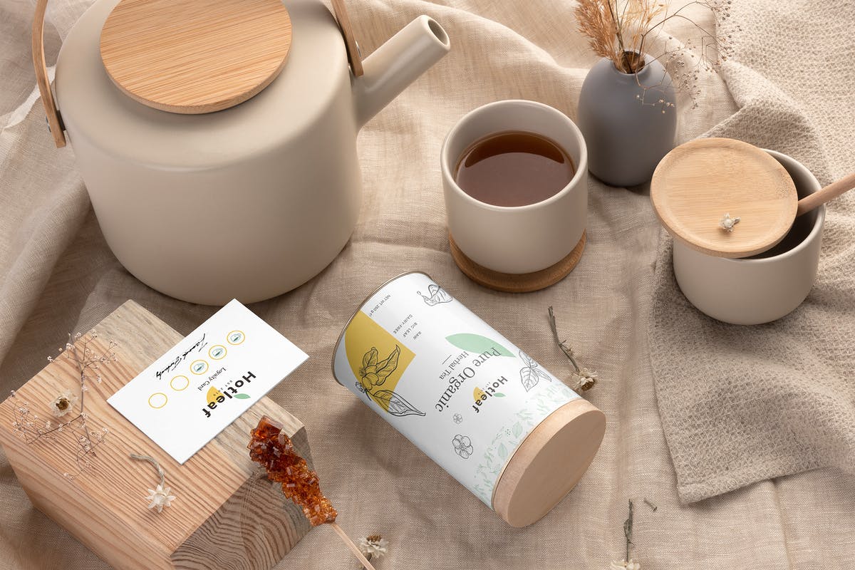 Hotleaf - Tea Branding Mockup