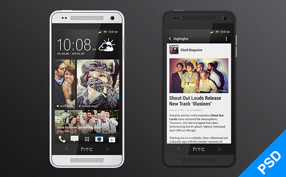 Htc One Mini Mockup