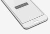 Silver White HTC One Android Mobile Phone Mockup