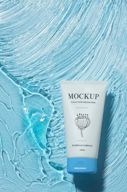 Hydro Alcoholic Gel Package Mockup Psd