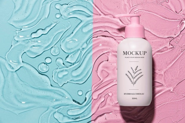Hydro Alcoholic Gel Package Mockup Psd