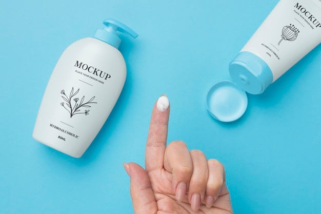 Hydro Alcoholic Gel Package Mockup Psd