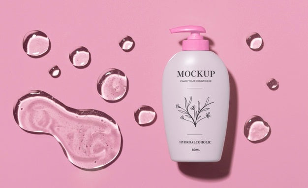 Hydro Alcoholic Gel Package Mockup Psd