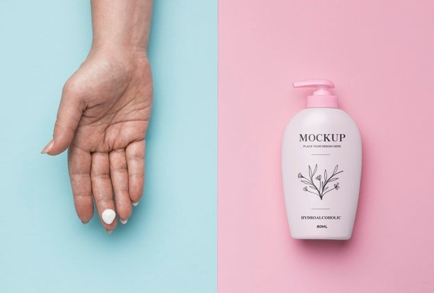 Hydro Alcoholic Gel Package Mockup Psd