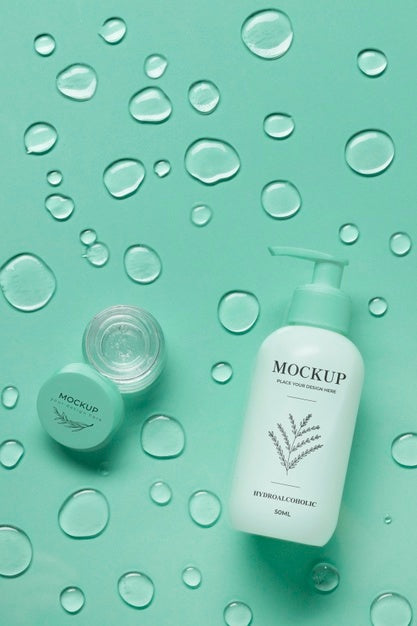 Hydro Alcoholic Gel Package Mockup Psd